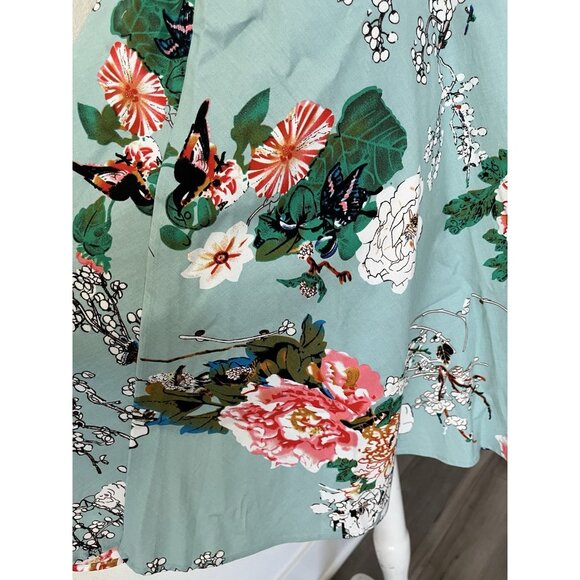 Aranee Retro Pin Up sleeveless dress floral Spring Summer Size XL A-Line NEW - Picture 6 of 10